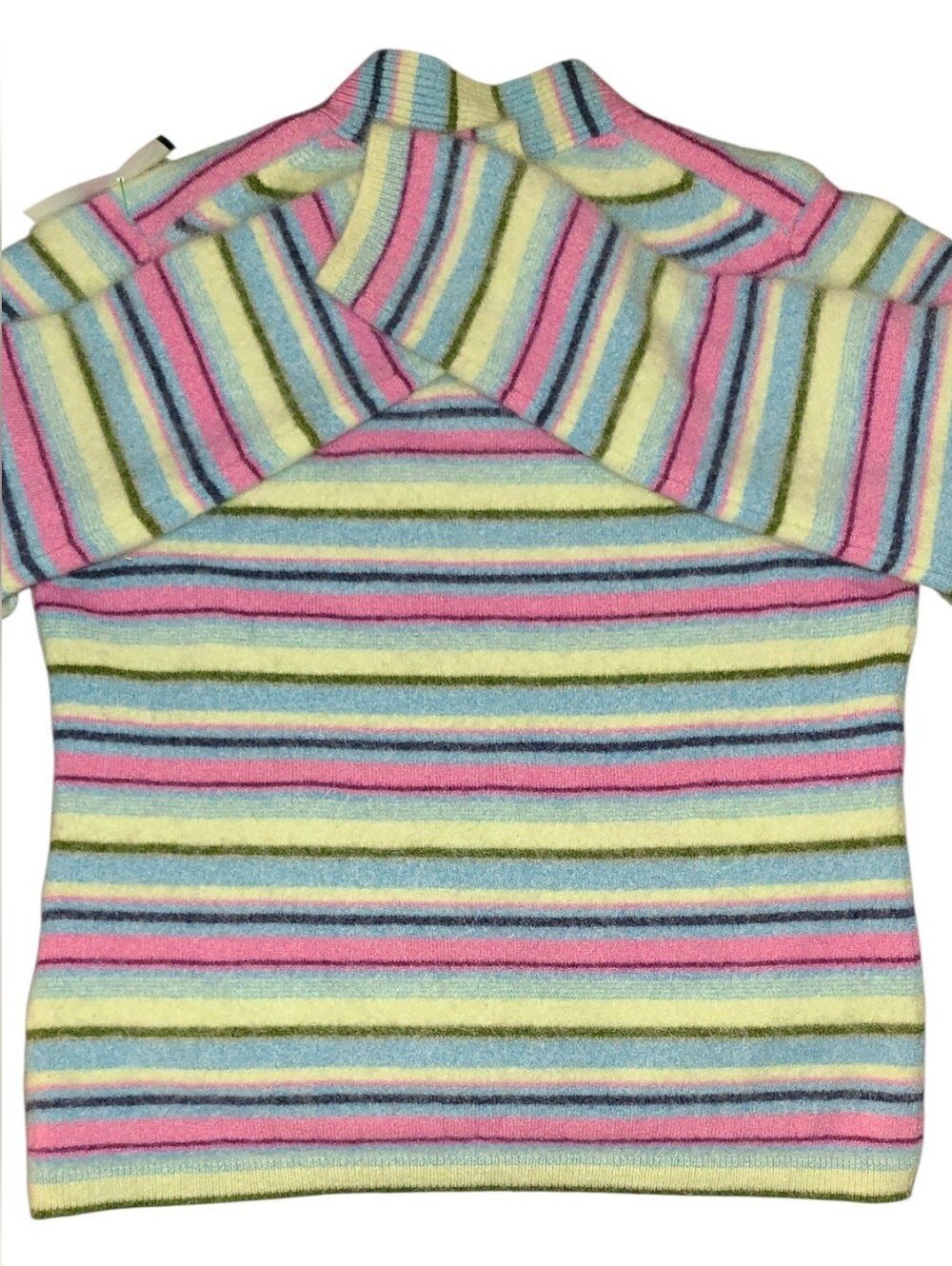 Cottagecore Grandmacore Softgirl Dopamine Dressing Cashmere MultiColor Sweater - Picture 4 of 11